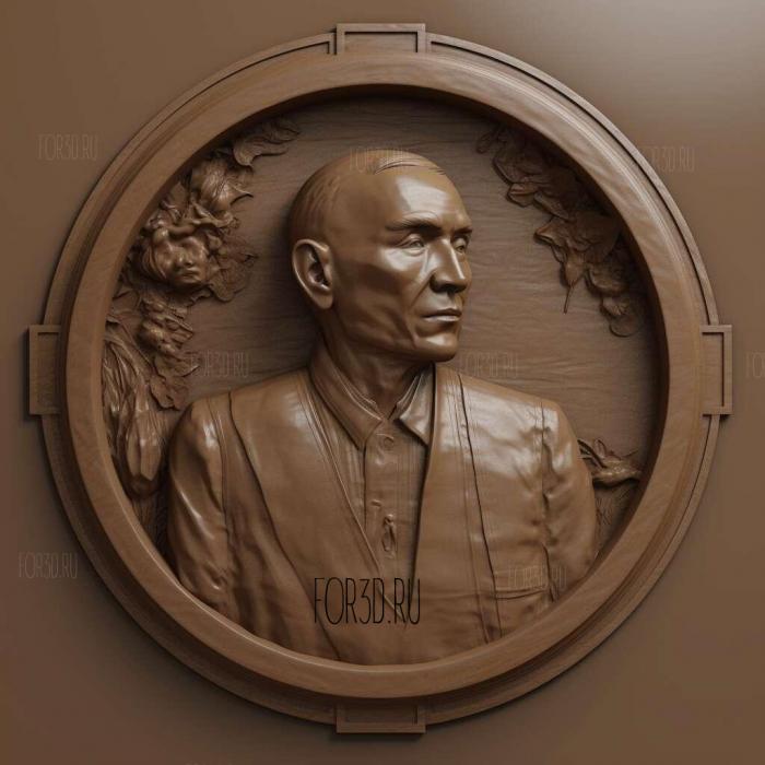 Sun Yat sen 4 stl model for CNC